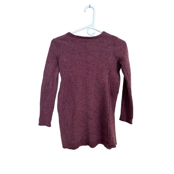 J Jill Sweater Womens Maroon Wool Cashmere Marbled Knit Tunic Size M - Picture 2 of 7